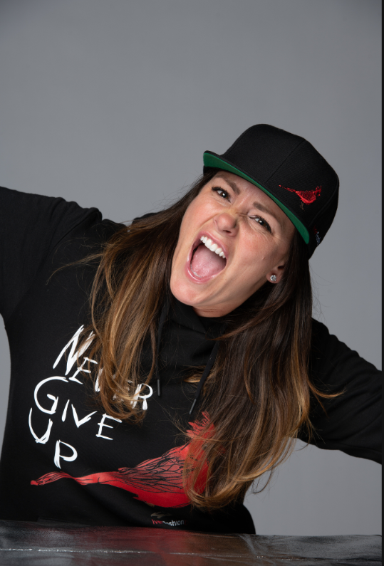 Cardinal Never Give Up Snapback Hat - Black (Unisex / One Size Fits All)