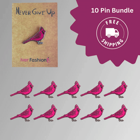 "Breast Cancer Awareness" - 10 Pin Bundle - Free Shipping