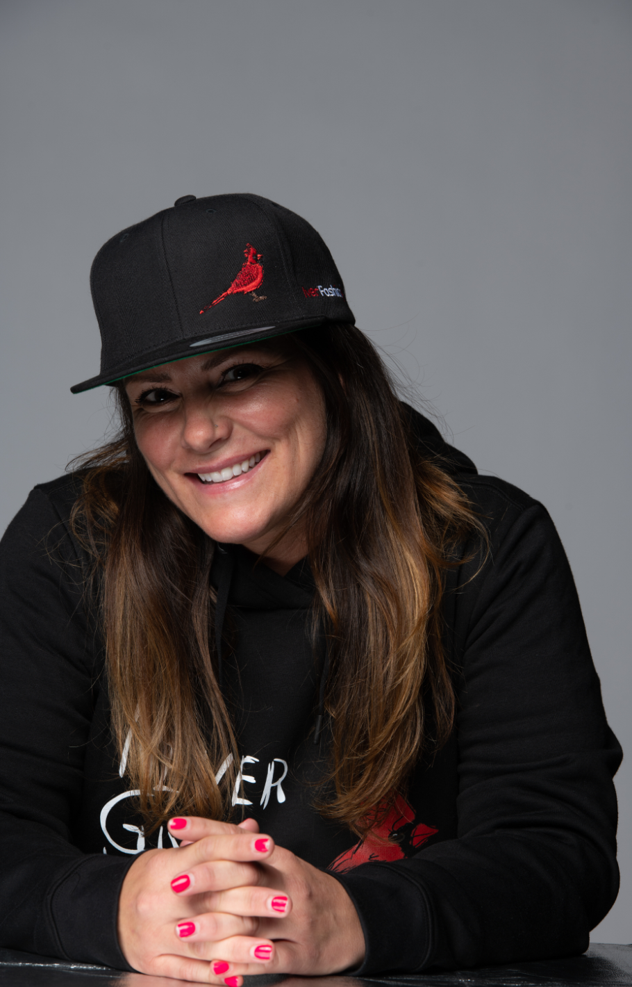 The Red Cardinal “NEVER GIVE UP” Snapback Caps