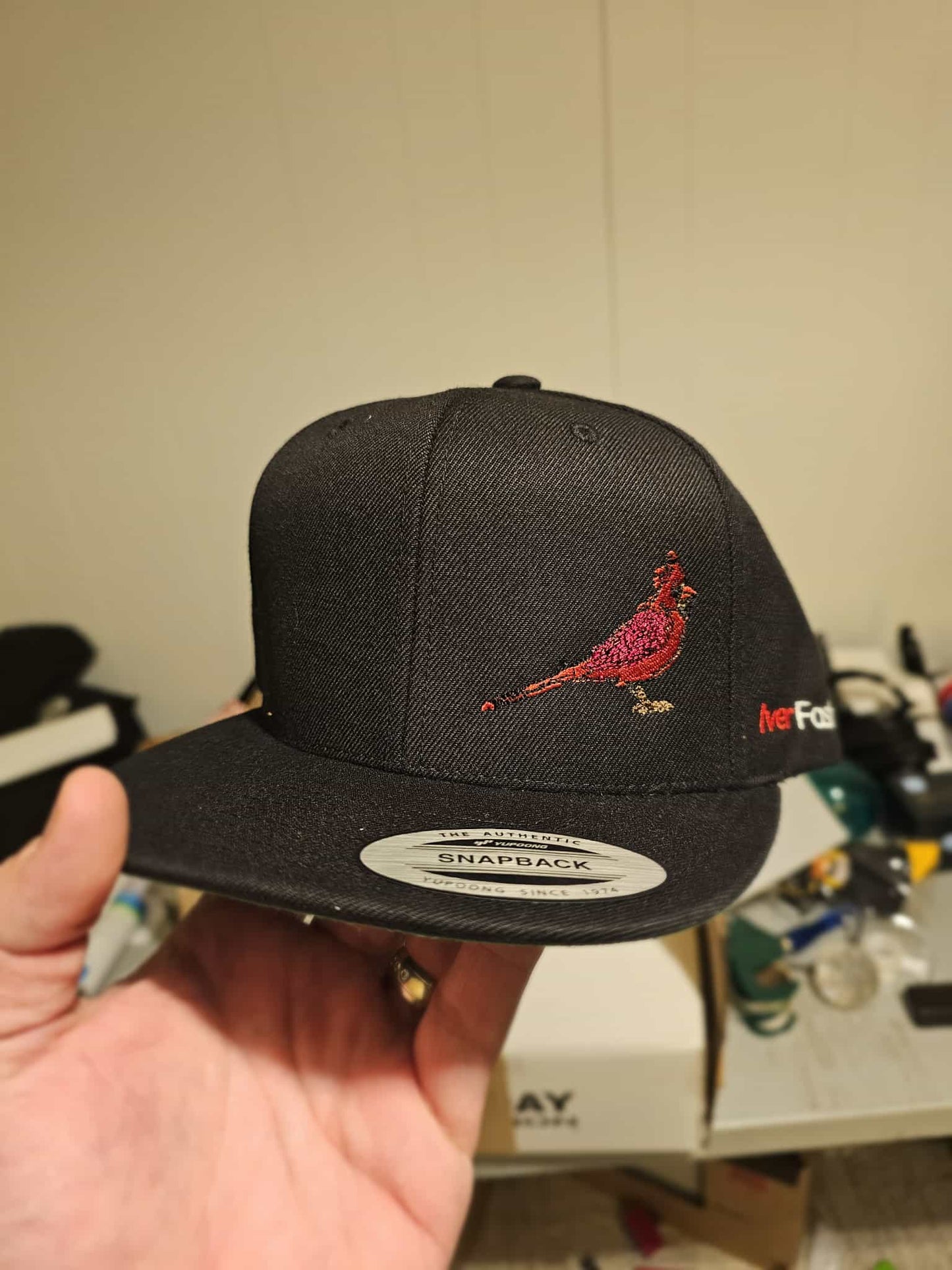 The Red Cardinal “NEVER GIVE UP” Snapback Caps