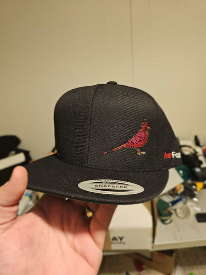 The Red Cardinal “NEVER GIVE UP” Snapback Caps